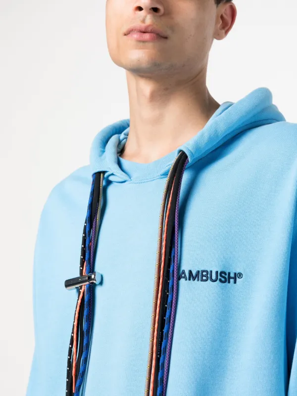 AMBUSH マルチコード パーカー | ブルー | FARFETCH JP