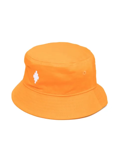 Marcelo Burlon County Of Milan Kids logo-embroidered cotton sun hat