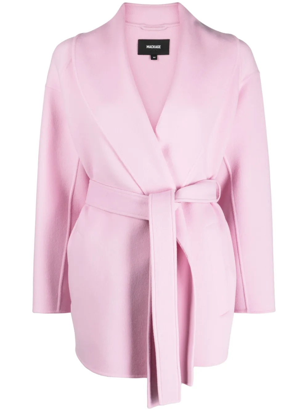 Mackage Tyra Wool Coat In Pink