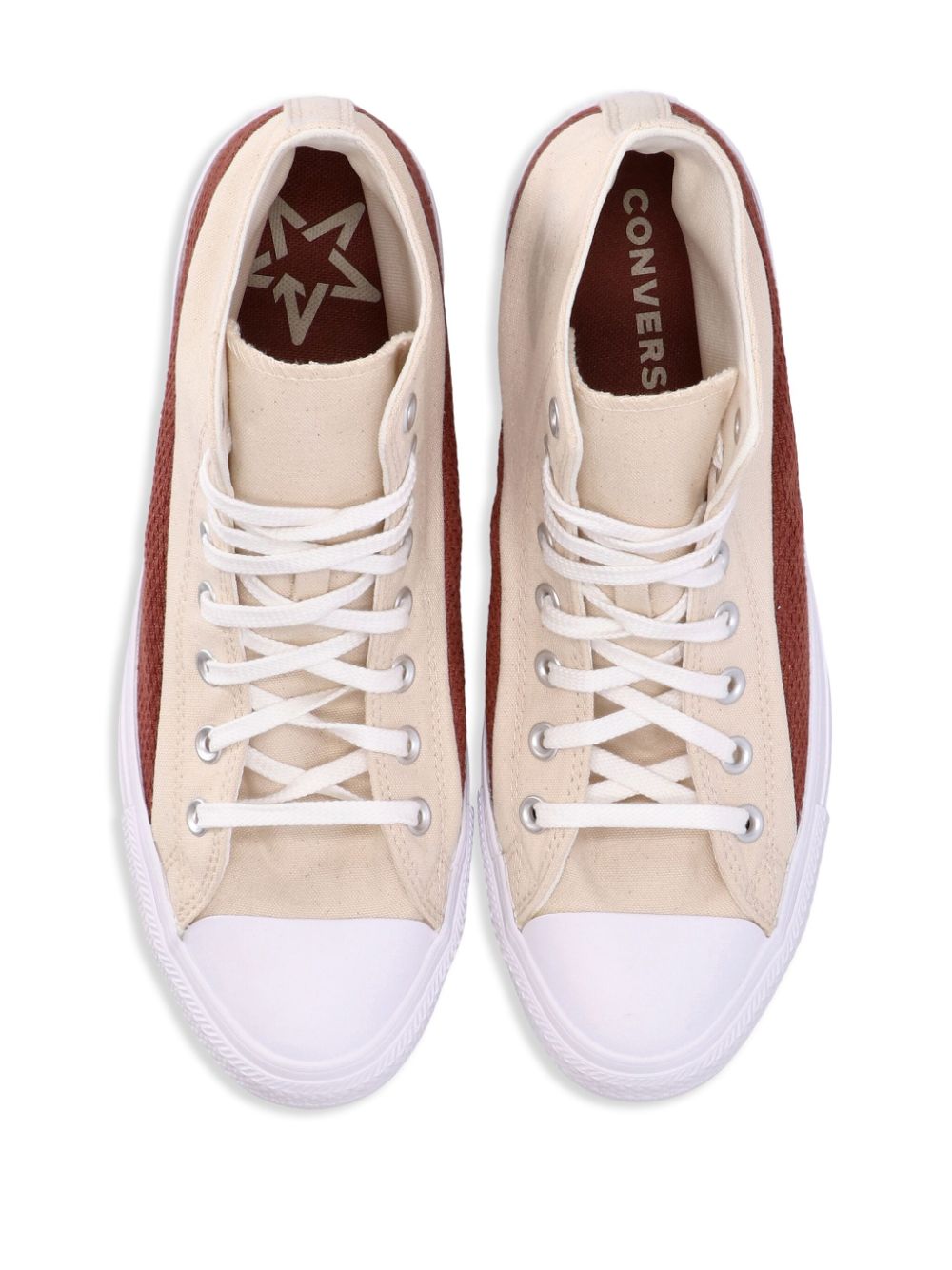 Shop Converse Chuck Taylor All Star Craft Mix High-top Sneakers In Neutrals