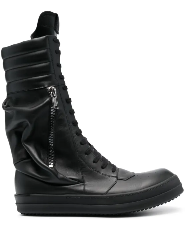 Rick owens hot sale leather boots