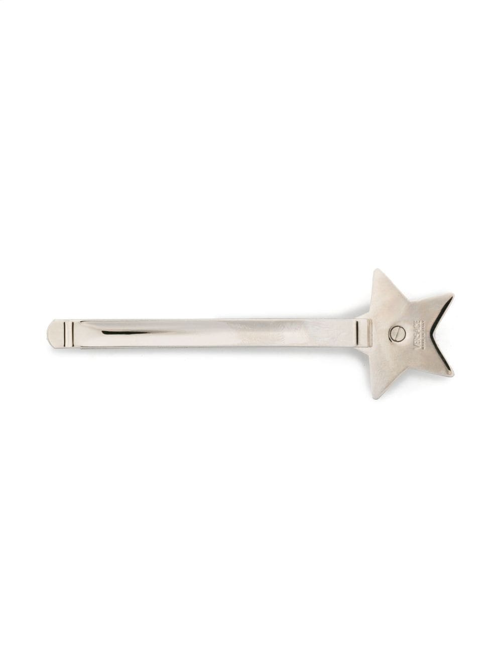 Shop Versace Star-embellished Hair Pin In Silver