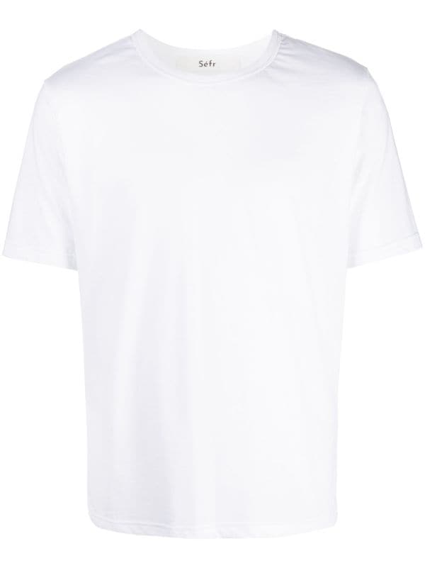 Séfr short-sleeve cotton-blend T-shirt - Farfetch