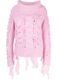 Blumarine off-shoulder jumper - Pink