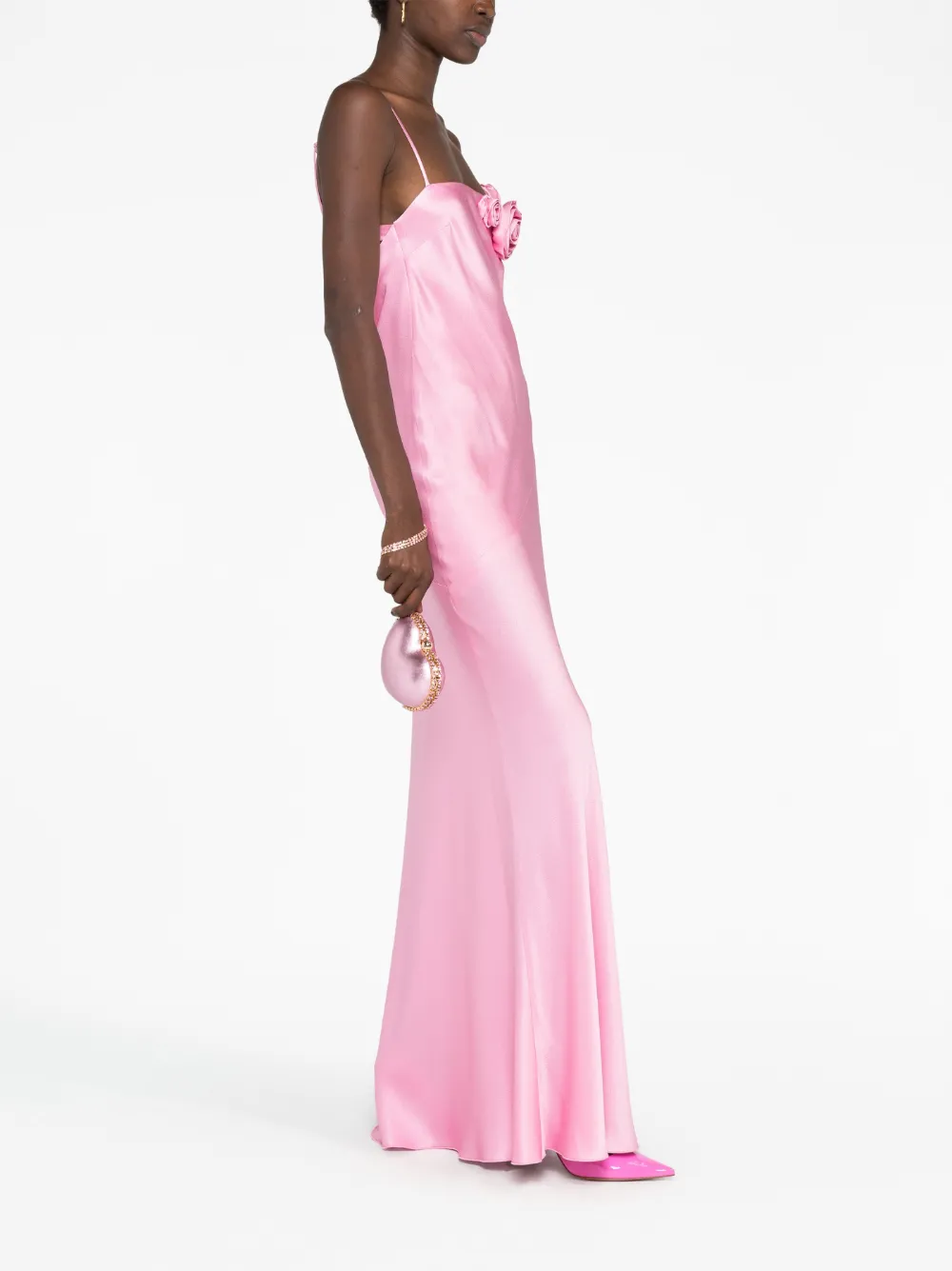Blumarine Gebreide maxi-jurk Roze