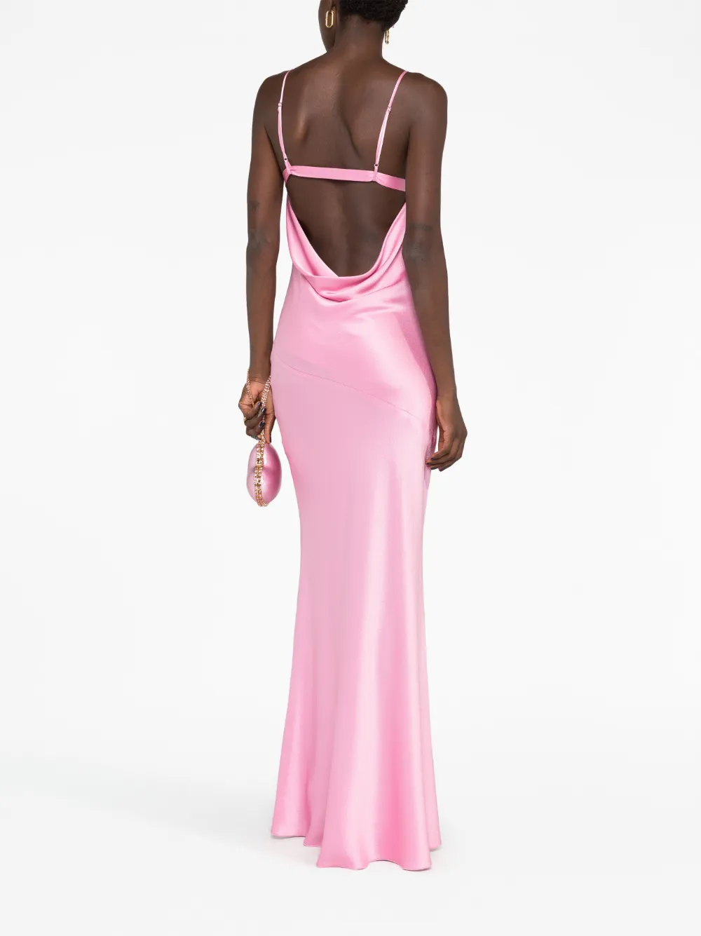 Blumarine rose-appliqué silk-blend maxi dress | Cocktail & Party Dresses | Image 2