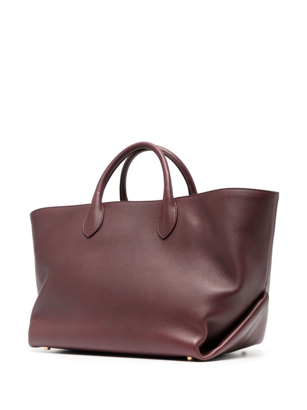 Shop Khaite Medium Amelia Leather Tote Bag In Red