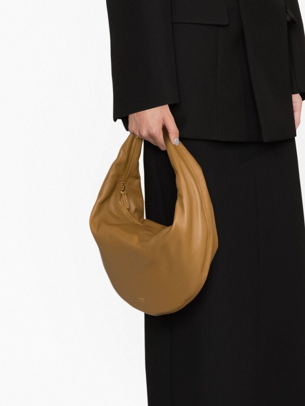 Shop Khaite Medium Olivia Leather Tote Bag In Brown
