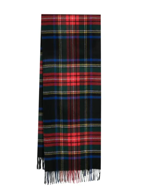 Johnstons of Elgin tartan-check print scarf