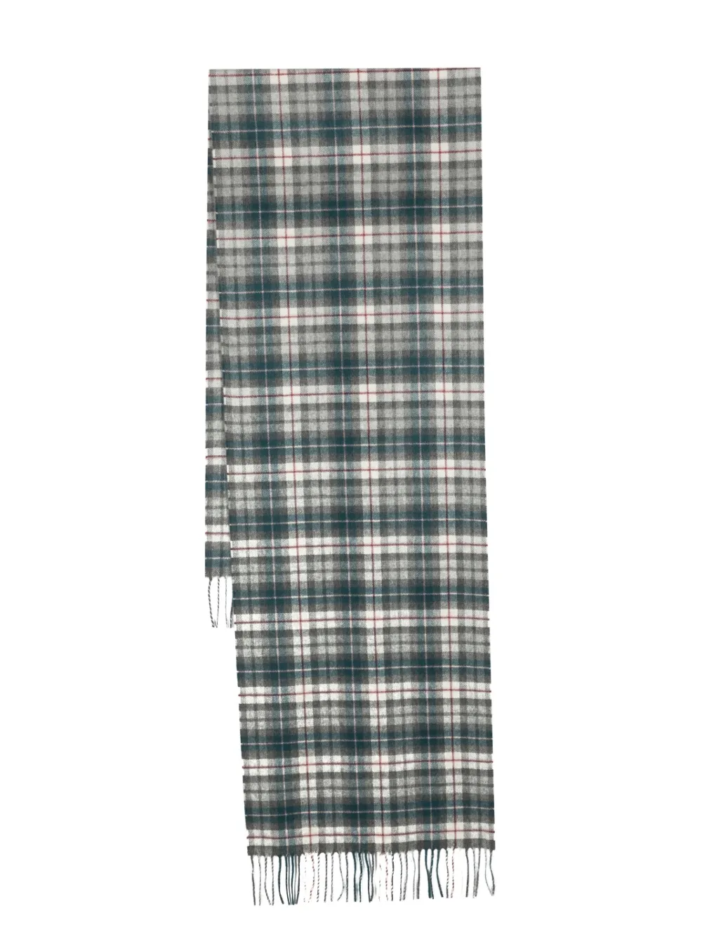 Johnstons of Elgin écharpe à carreaux en cachemire | gris | Image 1