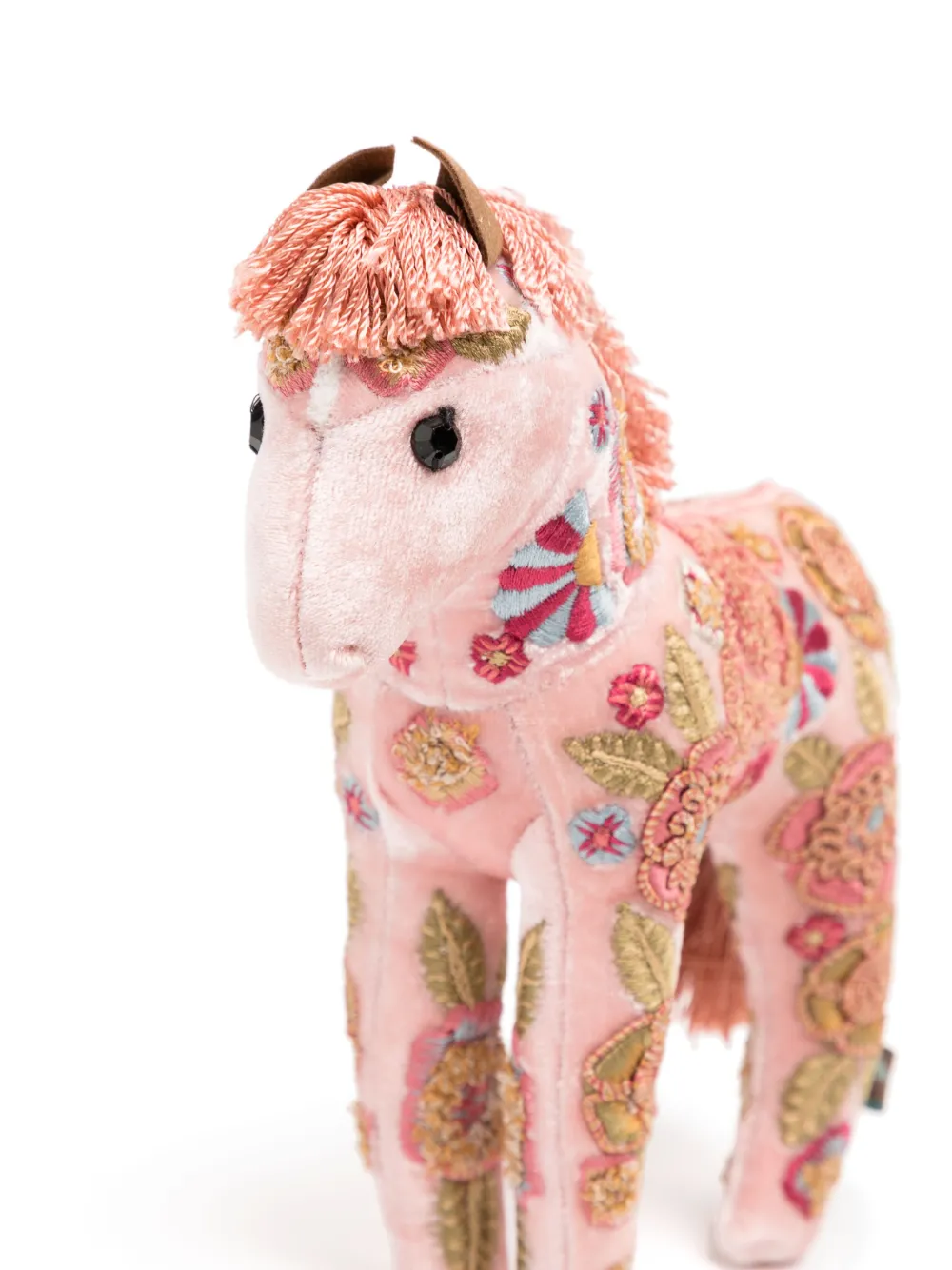 Anke Drechsel Horse Embroidered Soft Toy In Pink