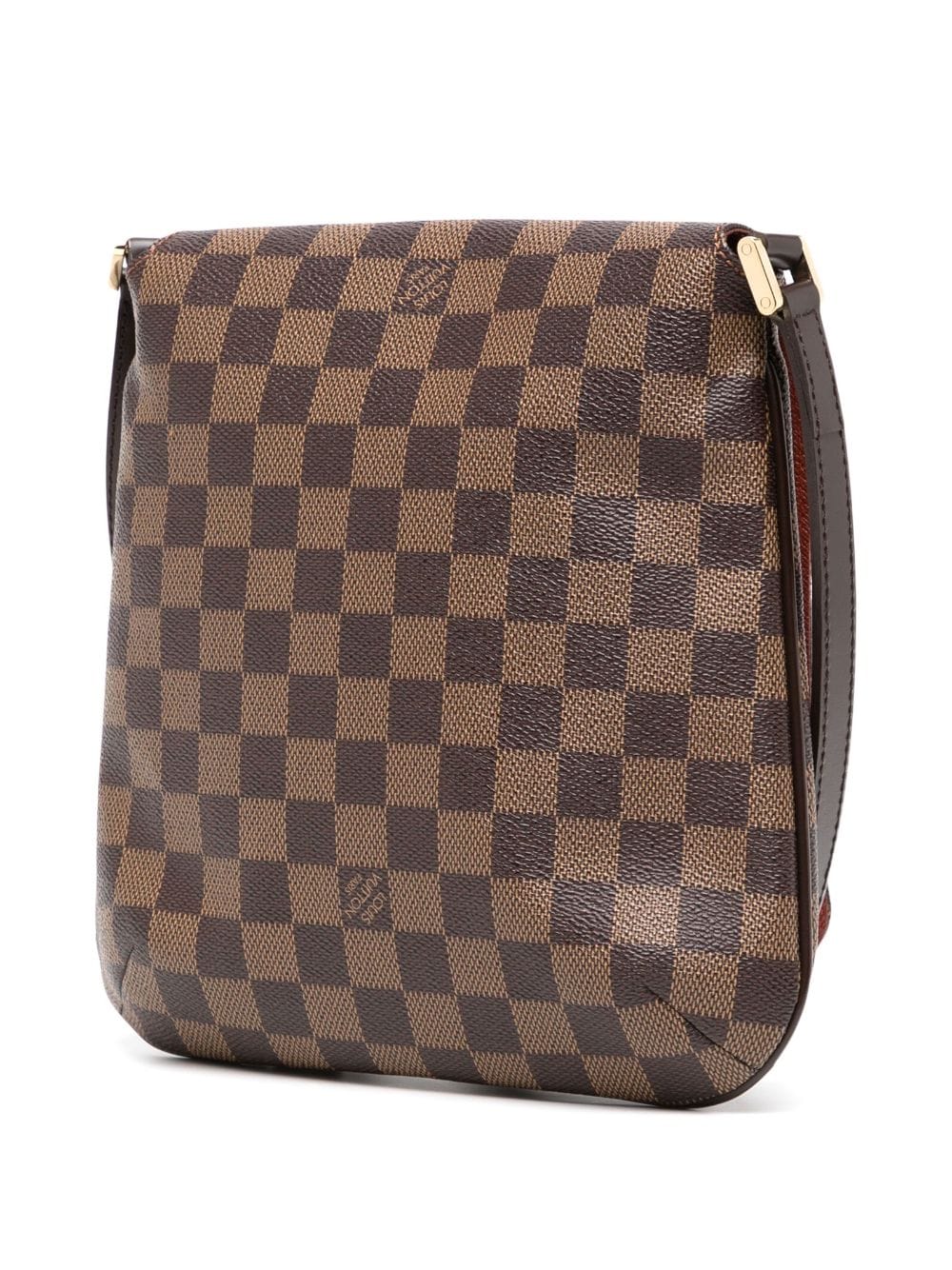 Pre-owned Louis Vuitton Damier Ebene Musette Salsa Long 斜挎包（2004年典藏款） In Brown