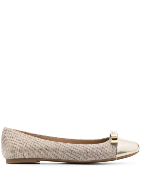 Andrea chain-mesh ballerina shoes