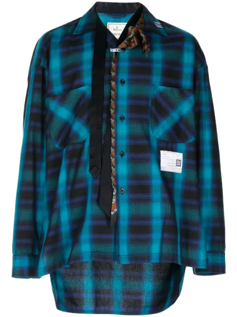 Maison MIHARA YASUHIRO plaid-check print cotton shirt