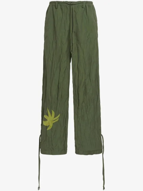 Marni logo-print wide-leg trousers 