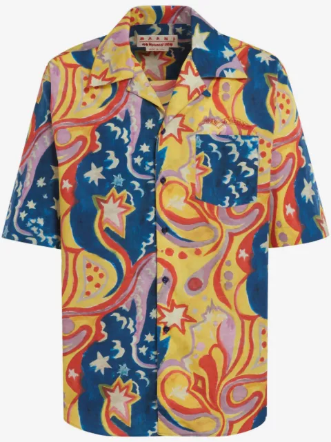 Marni graphic-print short-sleeved shirt 