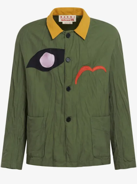 Marni sobrecamisa con parche del logo