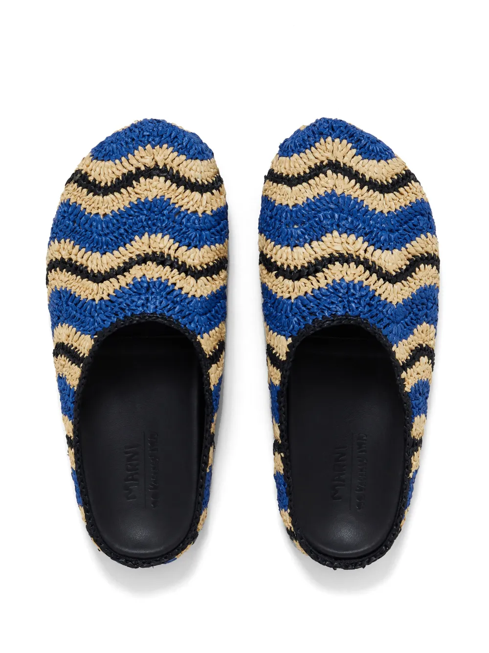 Marni Fussbet Sabot Round-toe Loafers In Zo541