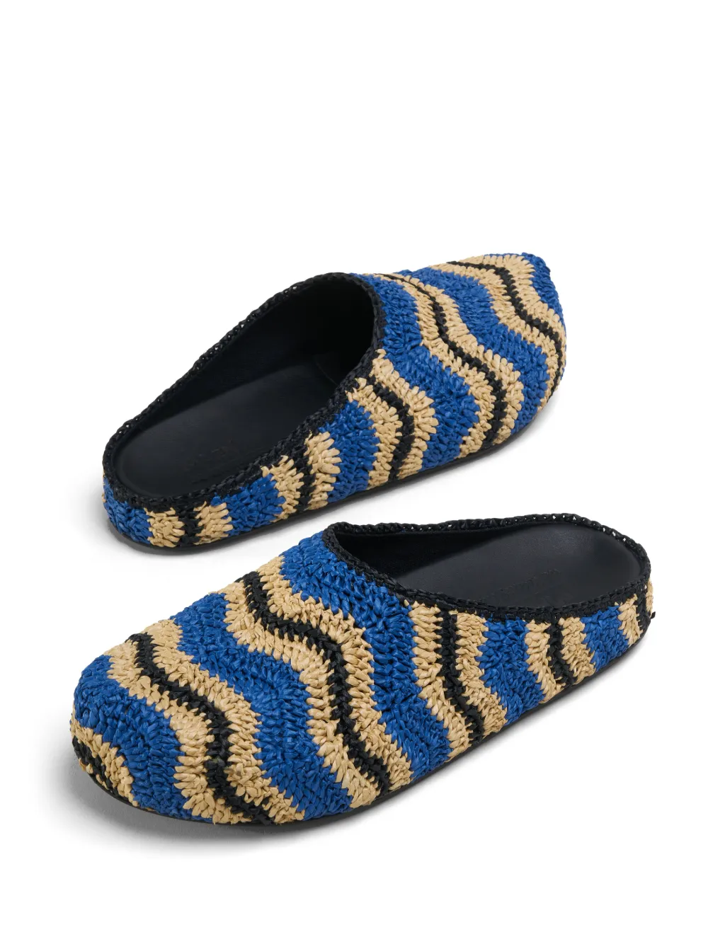 Marni Fussbet Sabot Round-toe Loafers In Zo541