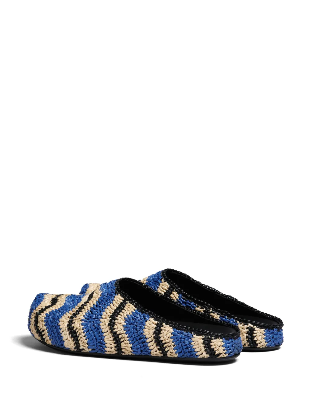 Marni Fussbet Sabot Round-toe Loafers In Zo541