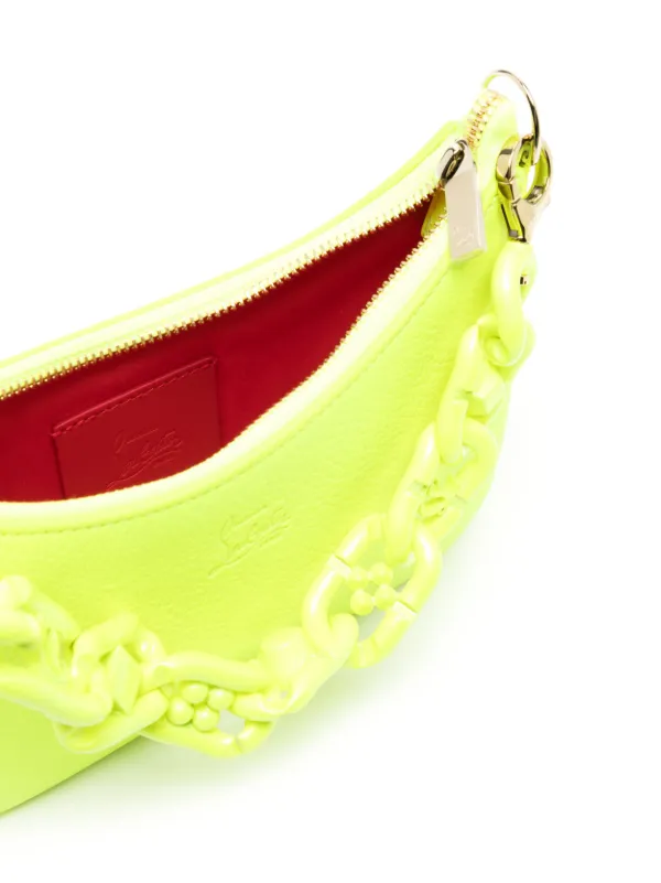 Christian Louboutin 蛍光イエロー ショルダーバッグ - メルカリ