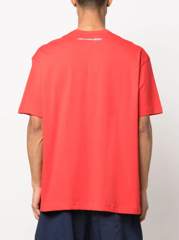 Comme Des Garçons Shirt ロゴ Tシャツ | レッド | FARFETCH JP