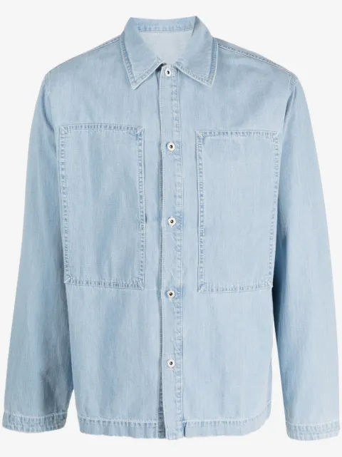 Kenzo patch-design denim shirt