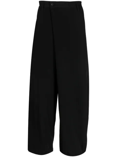 Yohji Yamamoto asymmetric cropped trousers