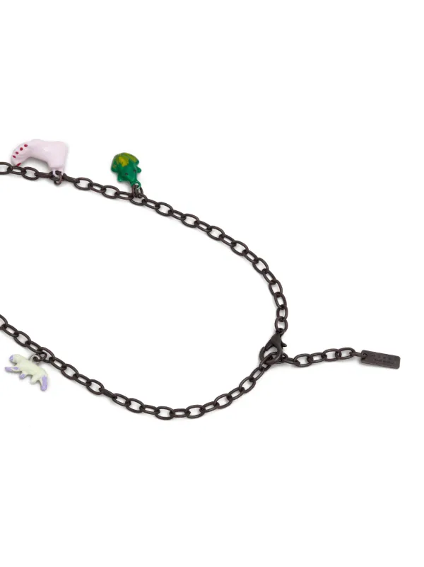 Marni ビーズ チェーンリンク ネックレス | シルバートーン | FARFETCH JP