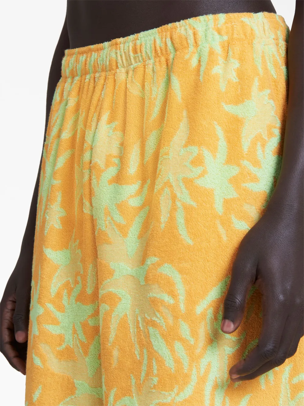 Marni Graphic-print Drop-crotch Shorts In Jqr17