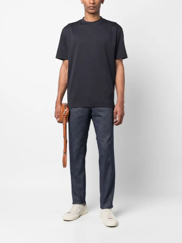 Loro Piana Basic short-sleeved T-shirt | Blue | FARFETCH