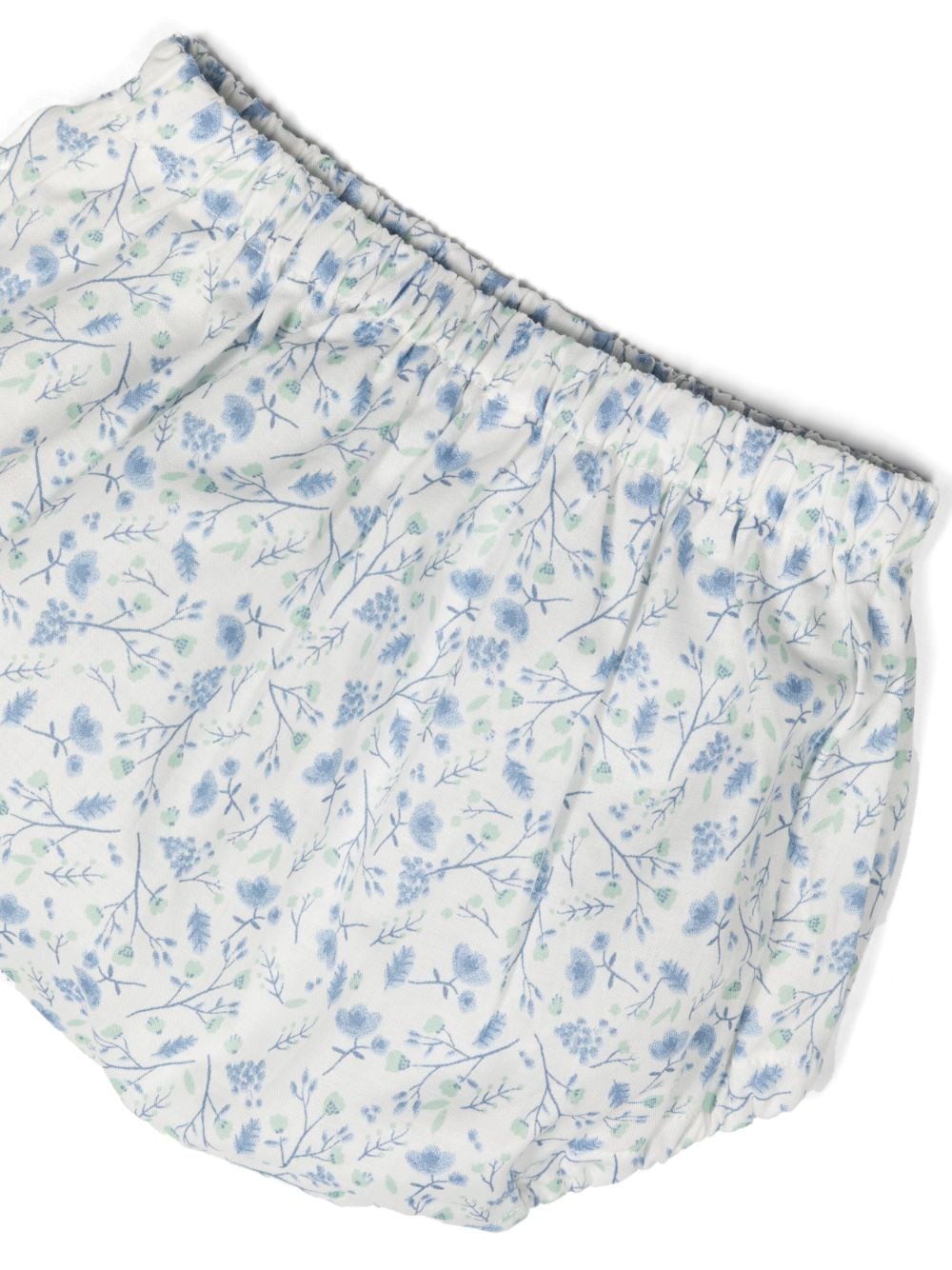 Shop Teddy & Minou Floral-print Shorties Set In White