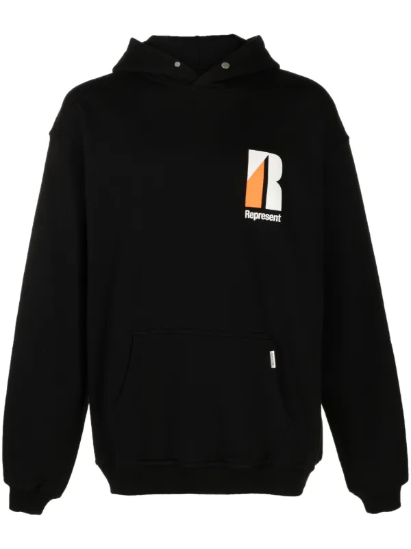 Represent logo-print Drawstring Hoodie - Farfetch