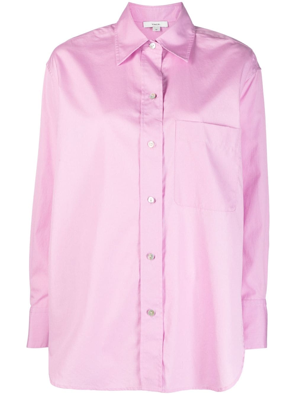 VINCE LONG-SLEEVE COTTON SHIRT