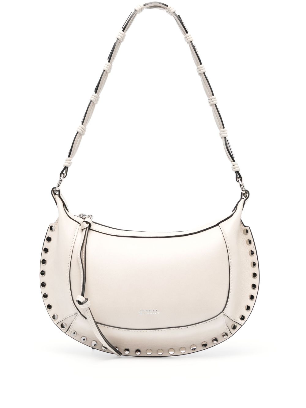 Isabel Marant Oskan Moon Leather Shoulder Bag In White | ModeSens