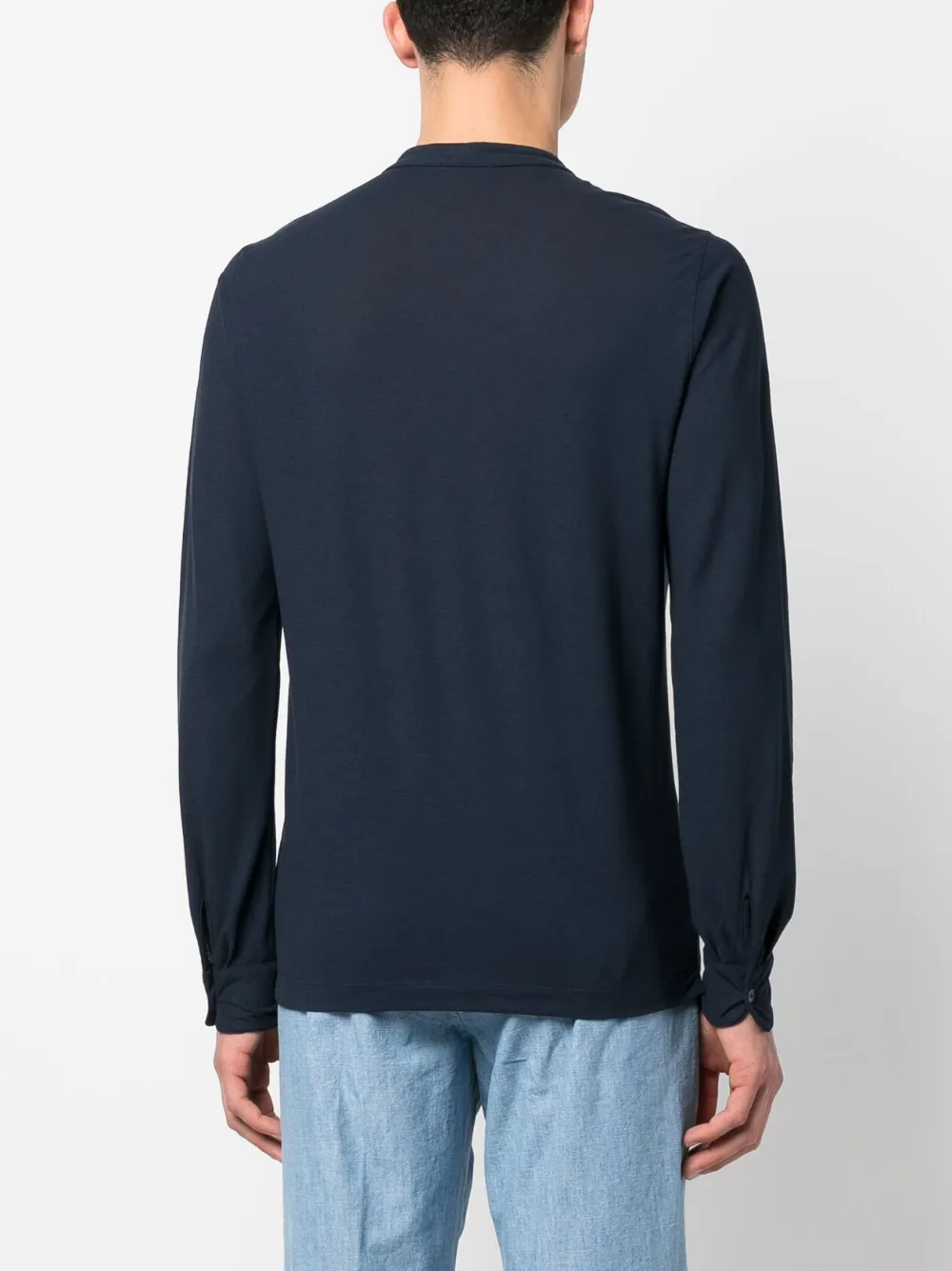 Zanone bandcollar Polo Shirt Farfetch