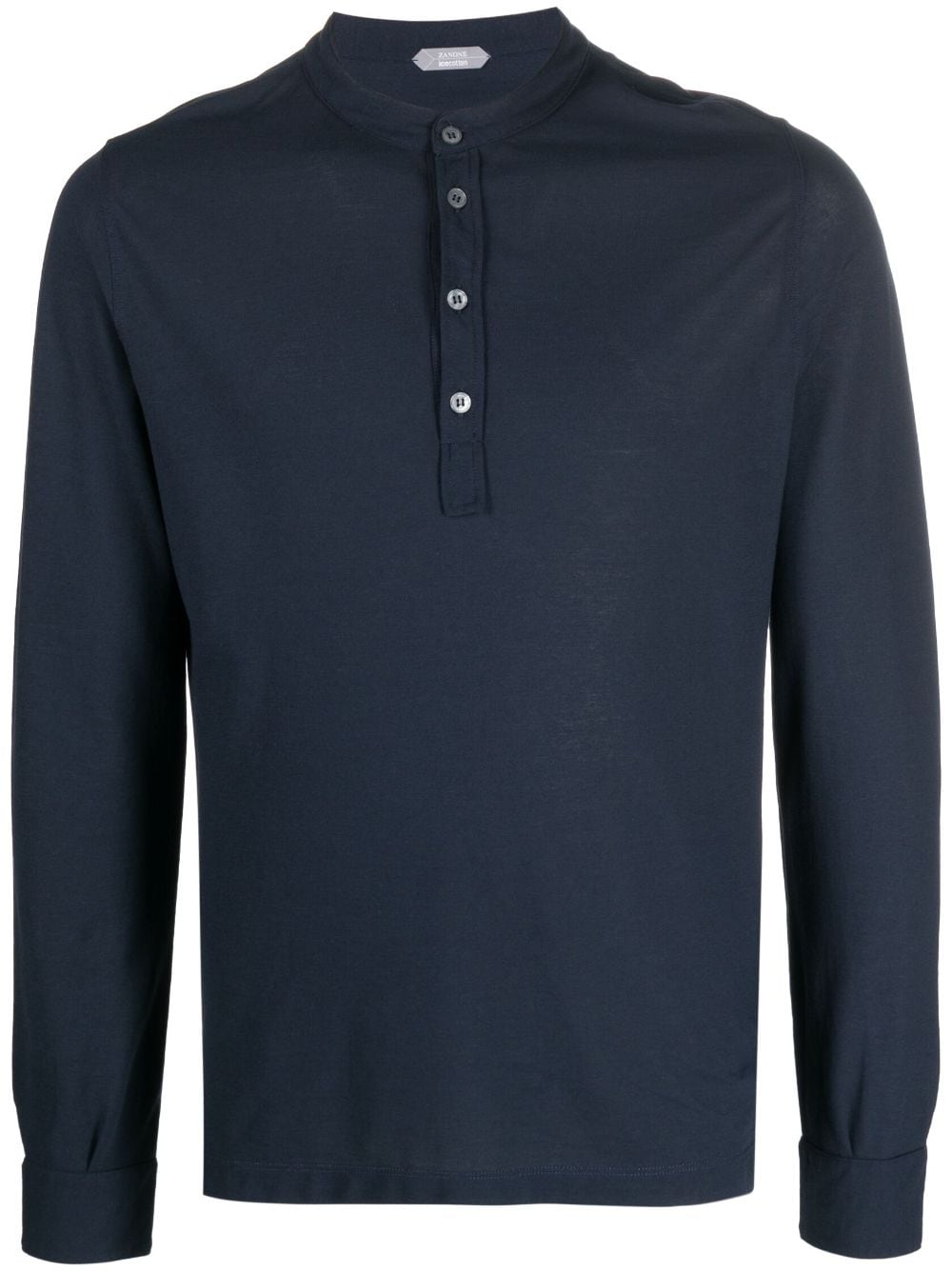 Zanone band-collar Polo Shirt - Farfetch