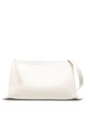 Jil Sander adjustable-strap leather shoulder bag - White