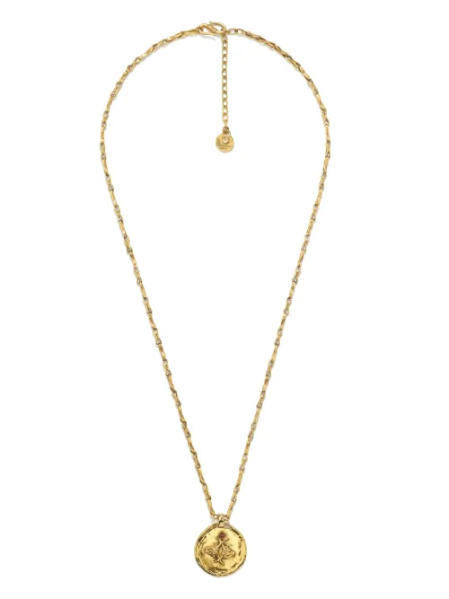 Collier à détail de médaille Talisman Taurus - Goossens - Modalova