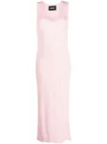 BARROW distressed knitted maxi dress - Pink