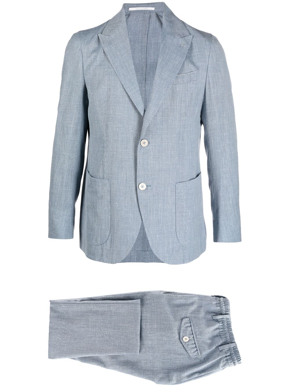 Eleventy Single-breasted Two-piece Suit In Blue