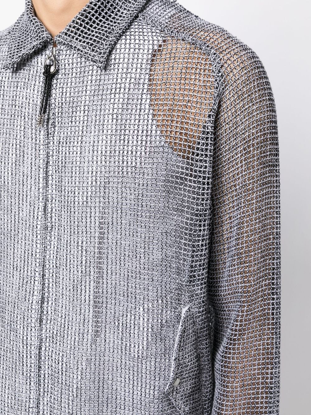Toga Virilis mesh-panelling Shirt Jacket - Farfetch