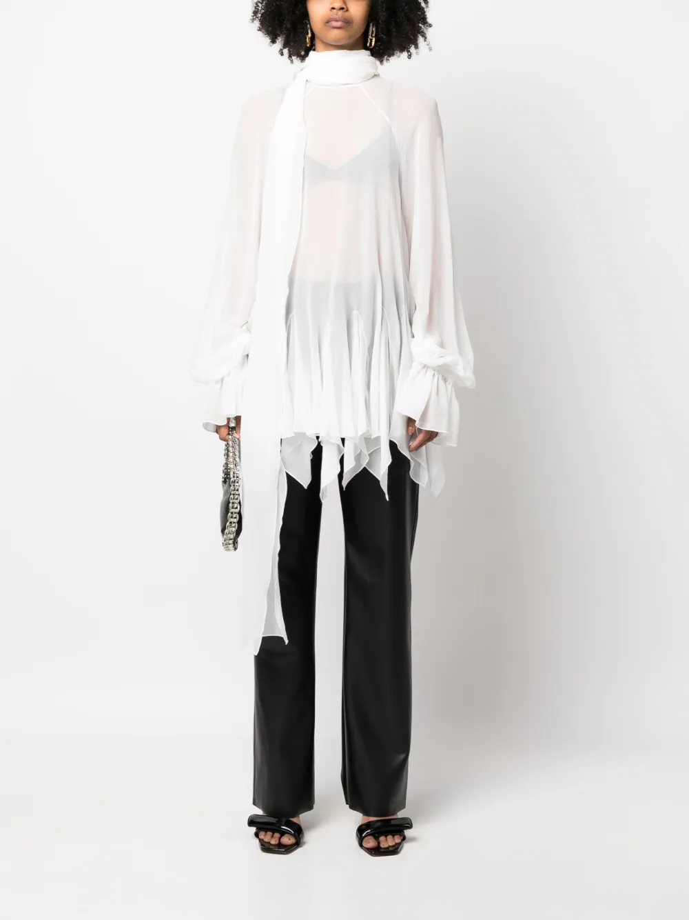 Sehnsucht Atelier  asymmetric silk blouse | Shirts | Image 2