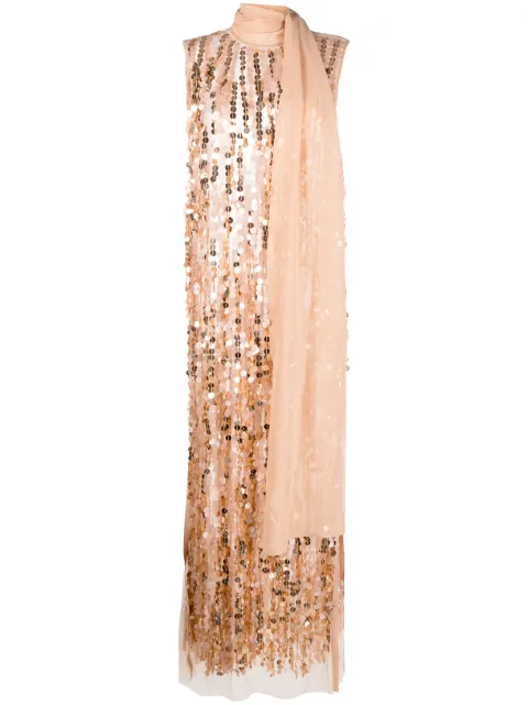 Sehnsucht Atelier  sleeveless sequin long dress