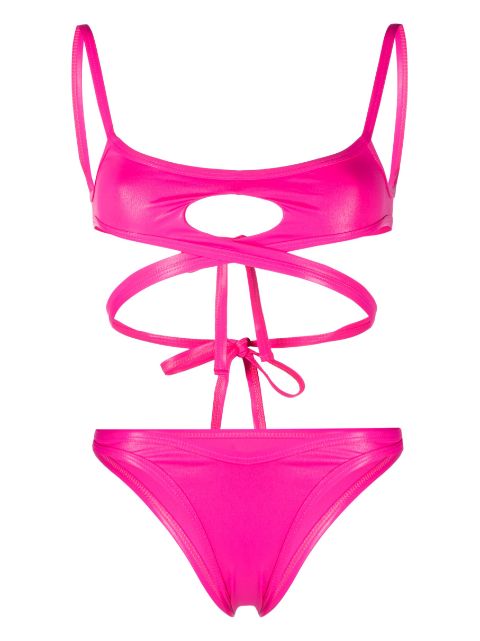 The Attico cut-out wraparound bikini