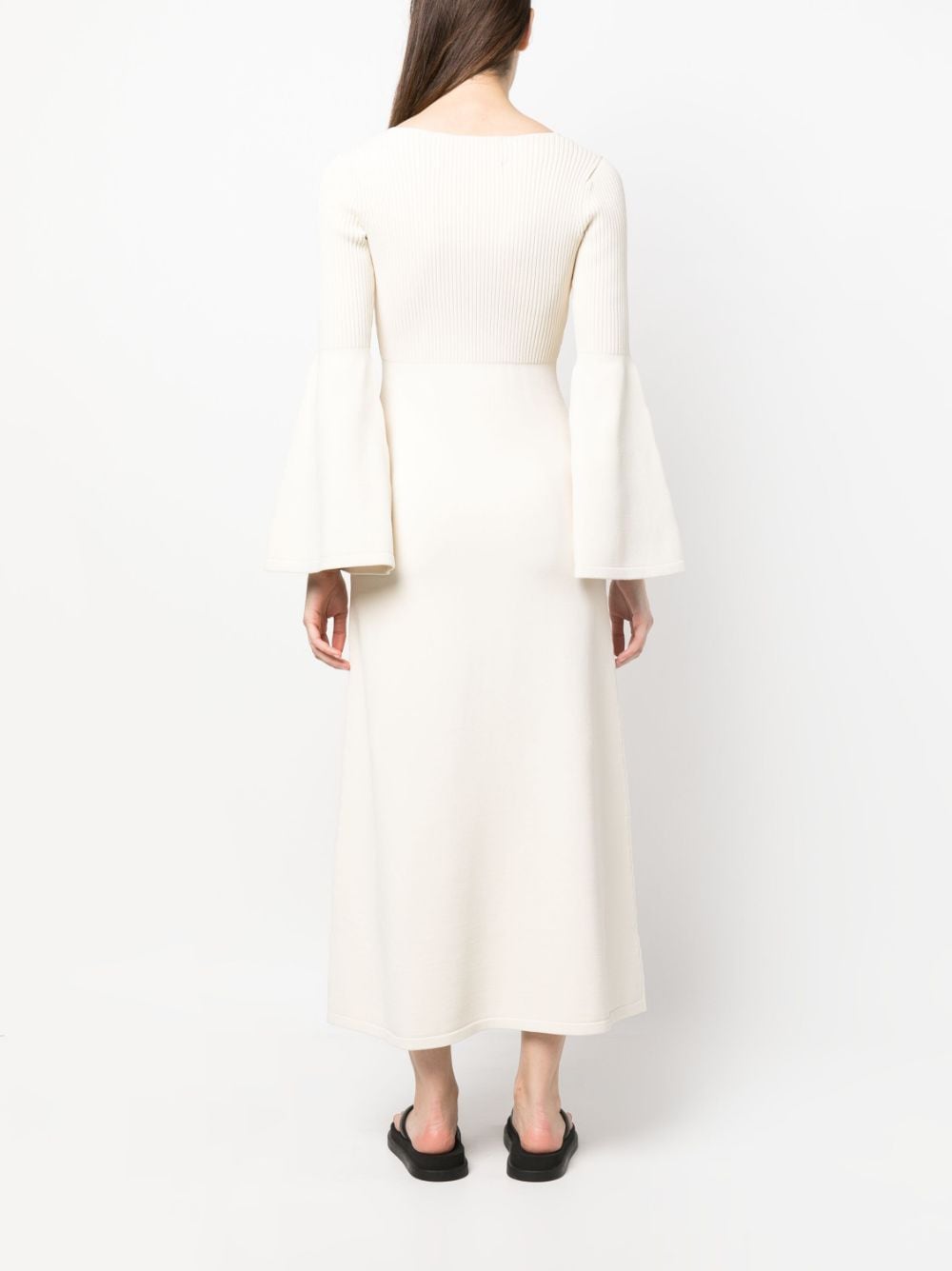 Shop By Malene Birger Elysia Knitted Dress In Nude