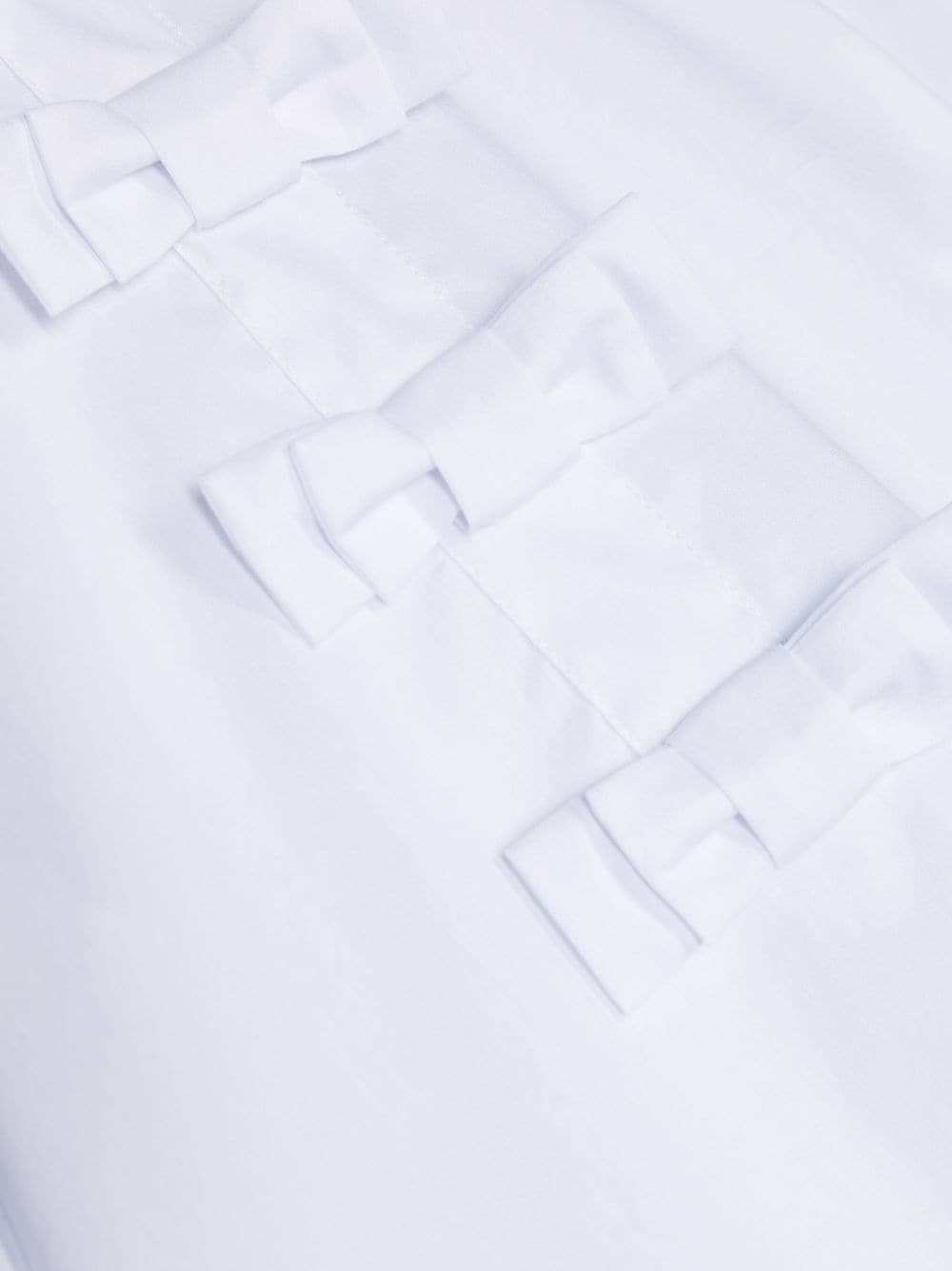 Shop Simonetta Bow-detail Long-sleeve Blouse In White