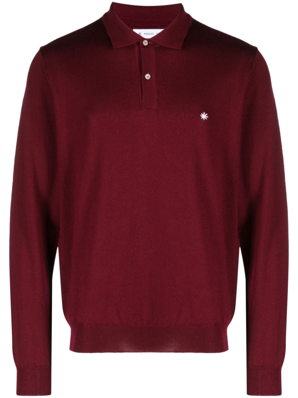 Manuel Ritz Poloshirt met geborduurd logo Rood