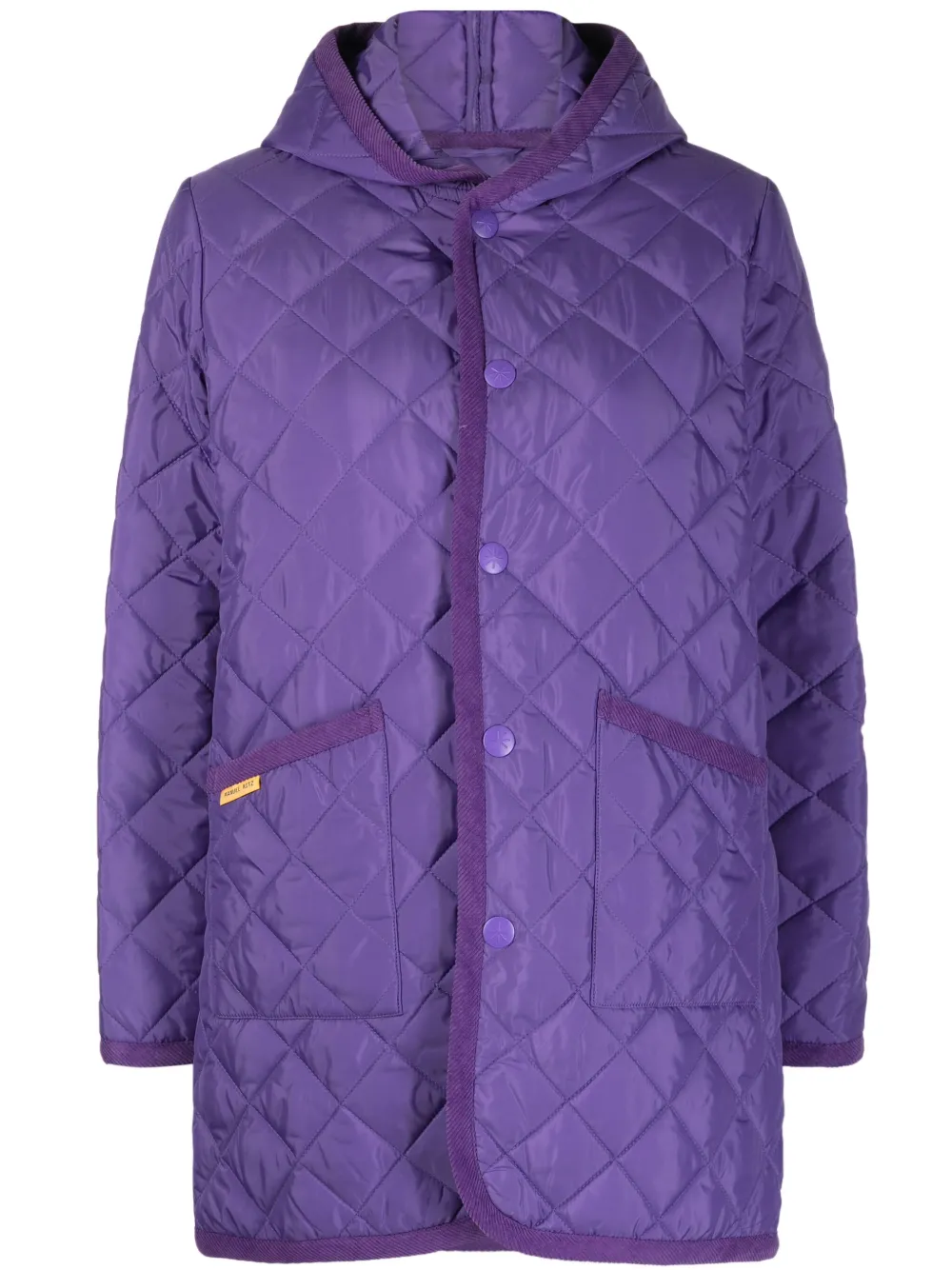 Manuel Ritz Hooded Padded Jacket In Purple