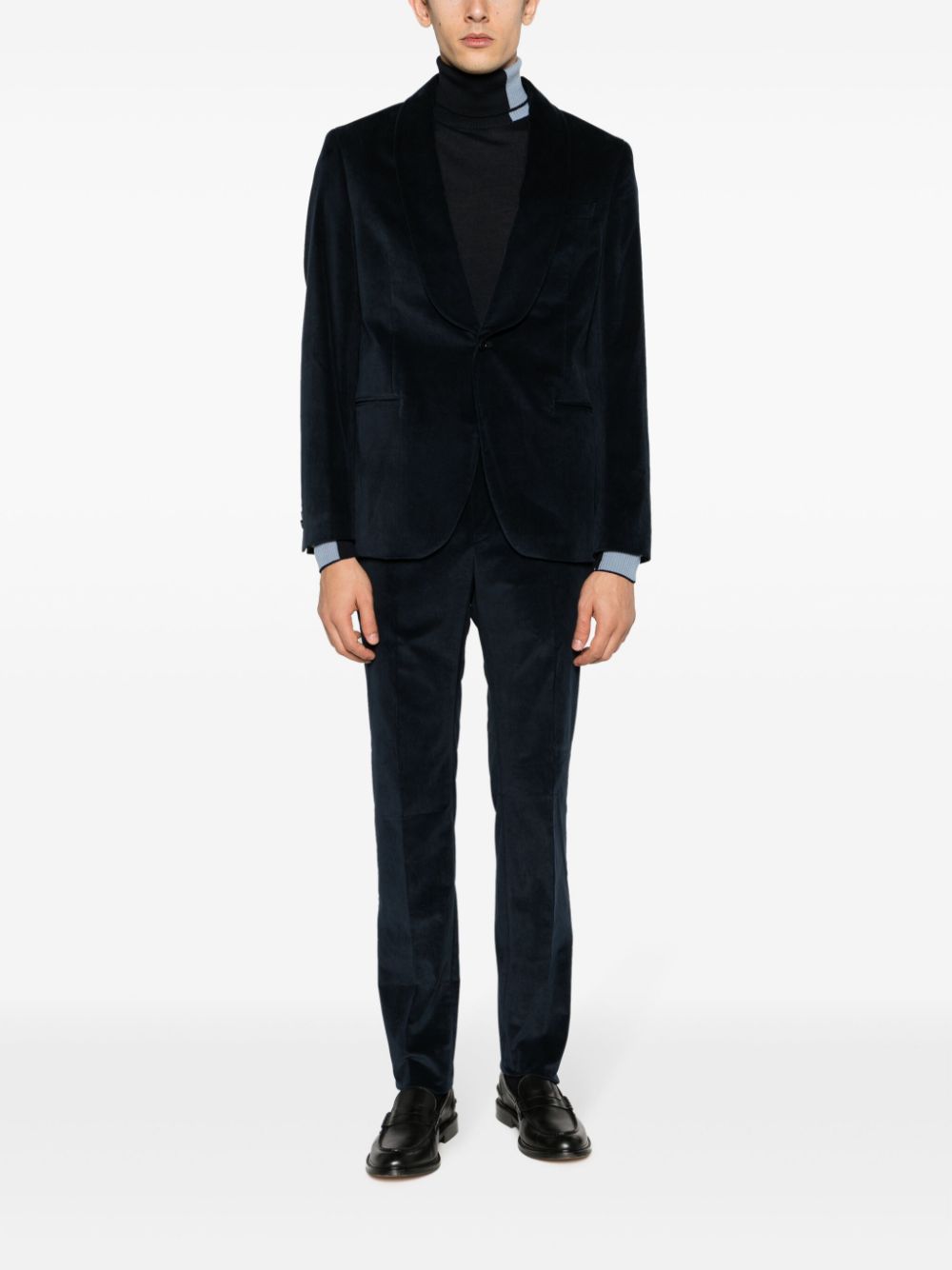 Manuel Ritz single-breasted Velvet Suit - Farfetch